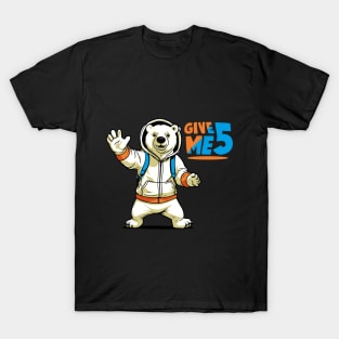 Polar Bear Give Me Five T-Shirt